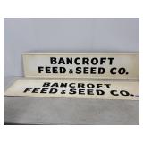 Bancroft feed and seed co. Signs