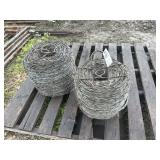 2 rolls of barbed wire