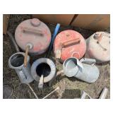 Oil cans and gas cans