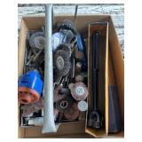 Grinding stone dressers, grinder attachments