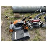 Worx push mower with bagger