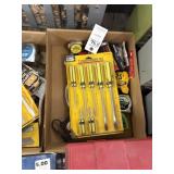 Screwdrivers, tape measures, etc