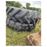 Pair of 12.4-24 tires