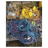 Extension cords lights and connectors