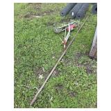 Hand seeder and pole trimmer
