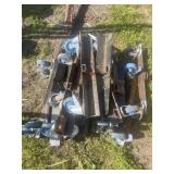 Caster wheels on frames