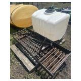 100 gallon water tank and rock box