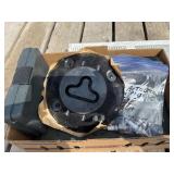 Spark plugs, empty metal boxes