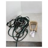 Rawhide stirrup, halter