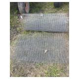 Wire fence roll and pieces