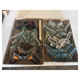 Two flats of clamps