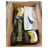 John Deere tractor, mug and gloves