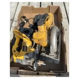 DeWalt saw and battery chargers