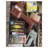 Staple gun, staples, etc