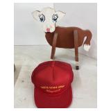 wooden cow and caps (3)