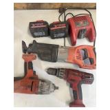 Milwaukee tools, batteries and charger