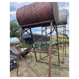 Fuel barrel on stand w/ pump