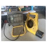 Work light and blower
