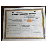 University of Iowa Autograph Redemption