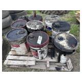 Pallet of used oil