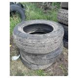 Stack of P225/60R16 tires (3)