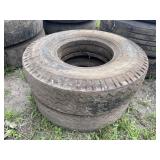 Stack of 8.25-15TR tires with tubes