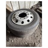 Two 255/70R22.5 Wheels