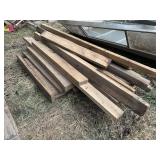 Assorted pieces of lumber