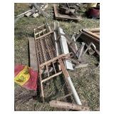 Pallet with truck steps, front guard