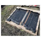 Pallet of metal brackets