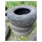 Stack of P255/70R16 tires (3)