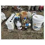 Pallet of oil, some unopened