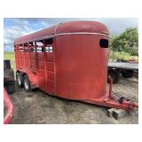 '95 High View Livestock Trailer