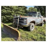 '86 Chevy 1/2 Ton Pickup  with Snow Plow