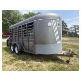 1988 Kiefer Built Livestock Trailer