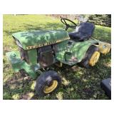 John Deere 112 with tillerRuns