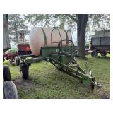 Poly Sprayer tank on running gear 500 gallon
