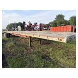 1992 Willys Aluminum flatbed, steel frame trailer