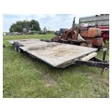1960 Homemade Flatbed Trailer w/ball hitch
