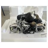 Motorcycle with side car figurine