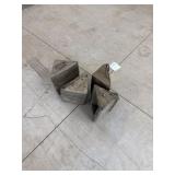 Rubber tire wedges