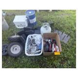 Wheels, tools, and tank