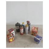 WD-40, silicone, oil filter, etc