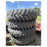 18.4R42 Tires, one on rim (x4)