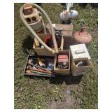 Antique Gas Can, Fuel Tank, Shop Vac, More