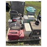 FIre pit, 240 Volt Heater, Garbage Cans,
