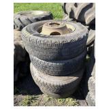 225/75R16 tires on rims