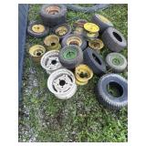 Tires and wheels