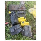 Hydraulic fluid cans and generator