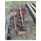 Post hole digger attachment